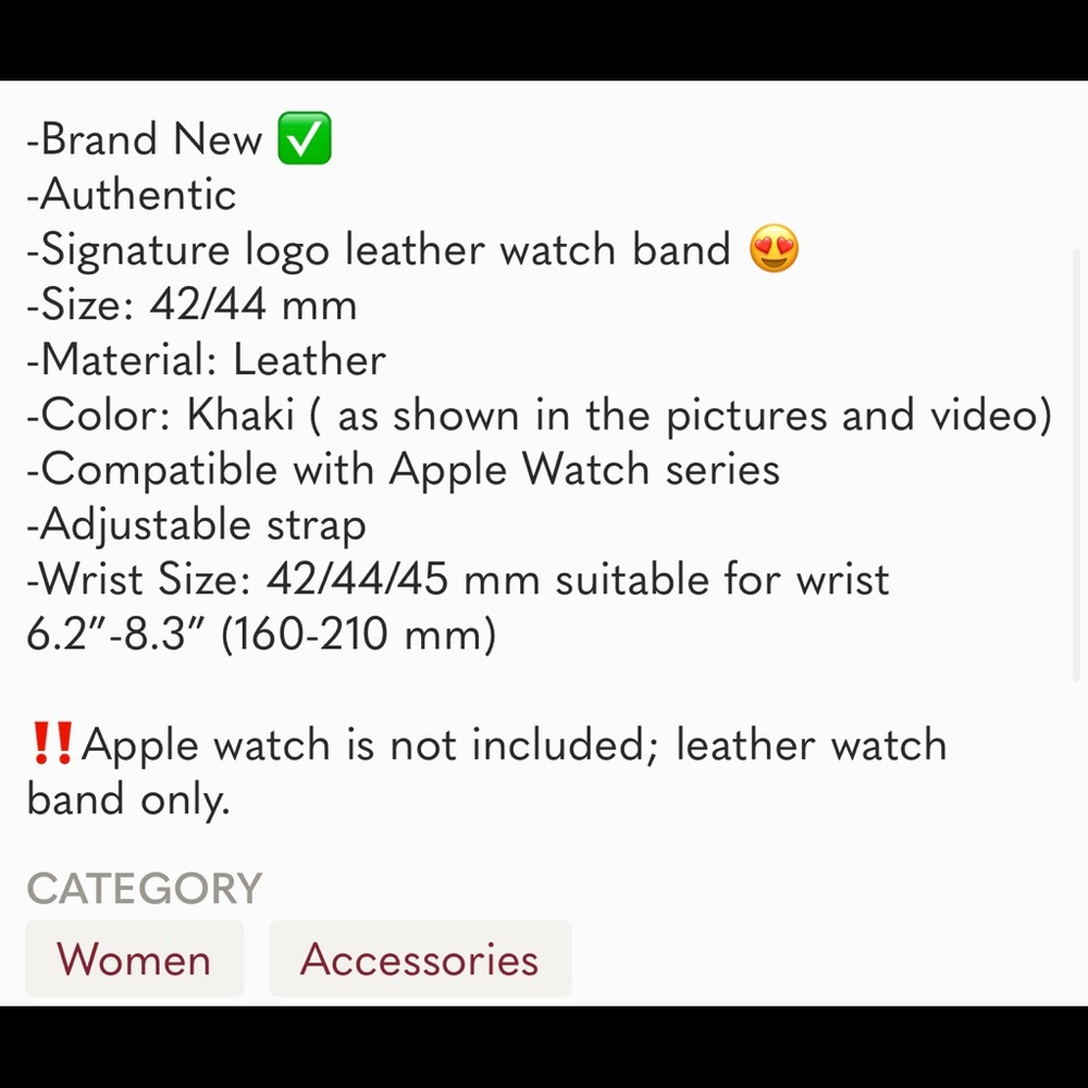 Authentic Louis Vuitton Apple Watch Band 😍✨❤️